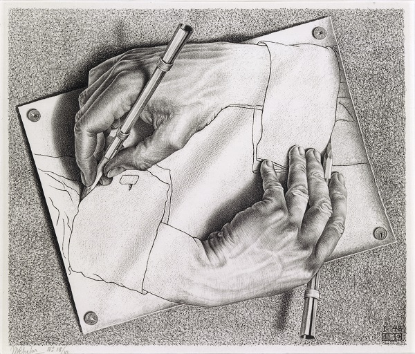 M. C. Escher, 1948: Zeichnen